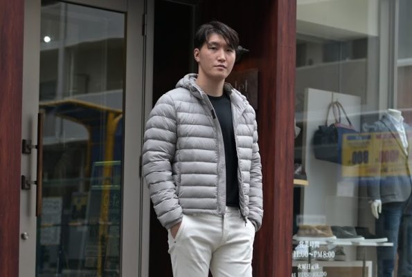 ムーレー マットナイロン地 ダウンジャケット