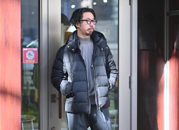 タトラス 定番ウール地ダウンジャケット