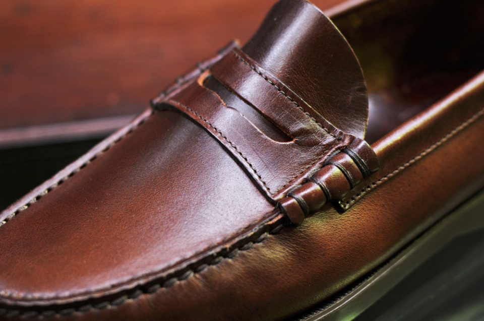 パラブーツ Paraboot コロー CORAUXの天然の撥水性レザー