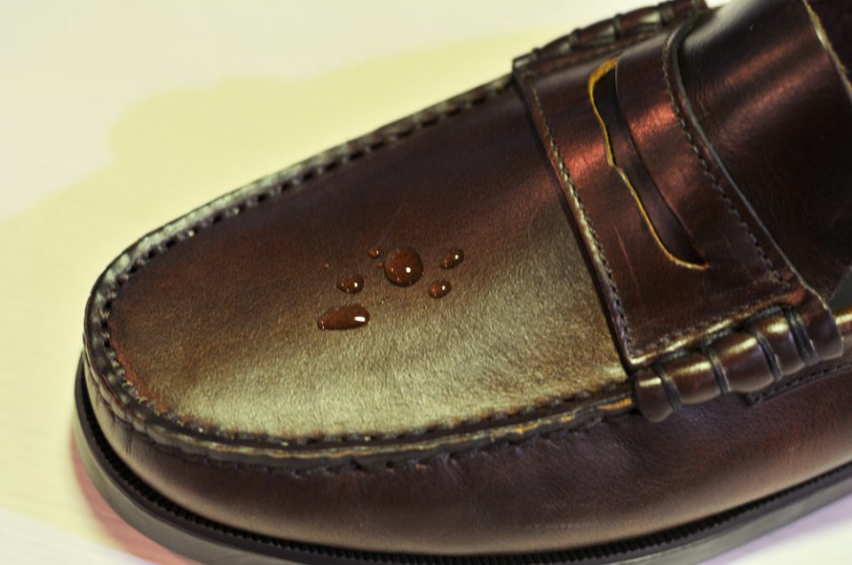 パラブーツ Paraboot コロー CORAUXの撥水性検証