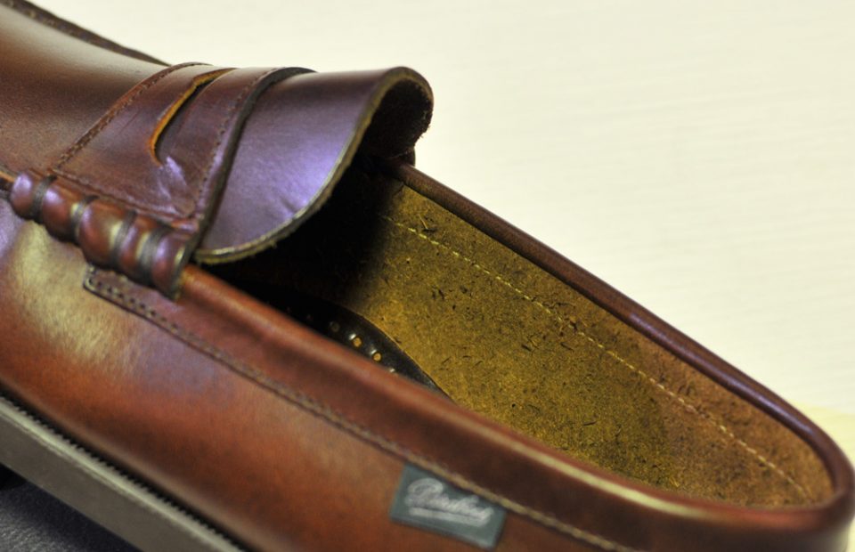 パラブーツ Paraboot コロー CORAUXは裏地なしの一枚革使い