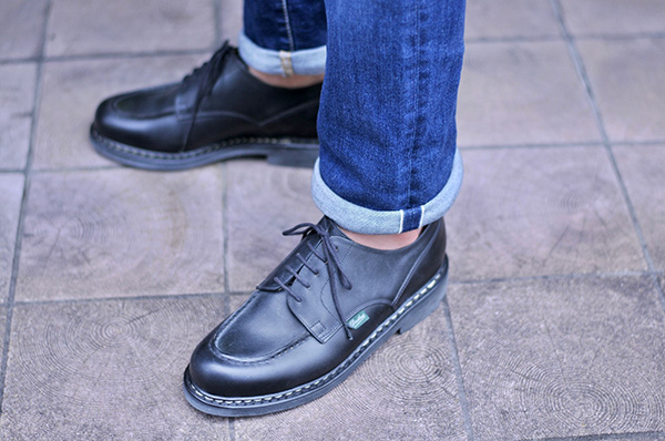 デニム×革靴