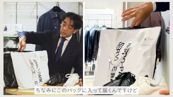 こういったバッグに入って届く