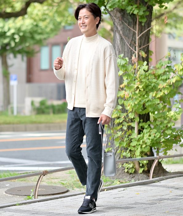 モックネックコーデ