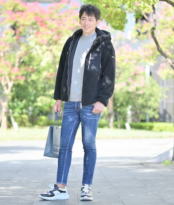 モックネックコーデ