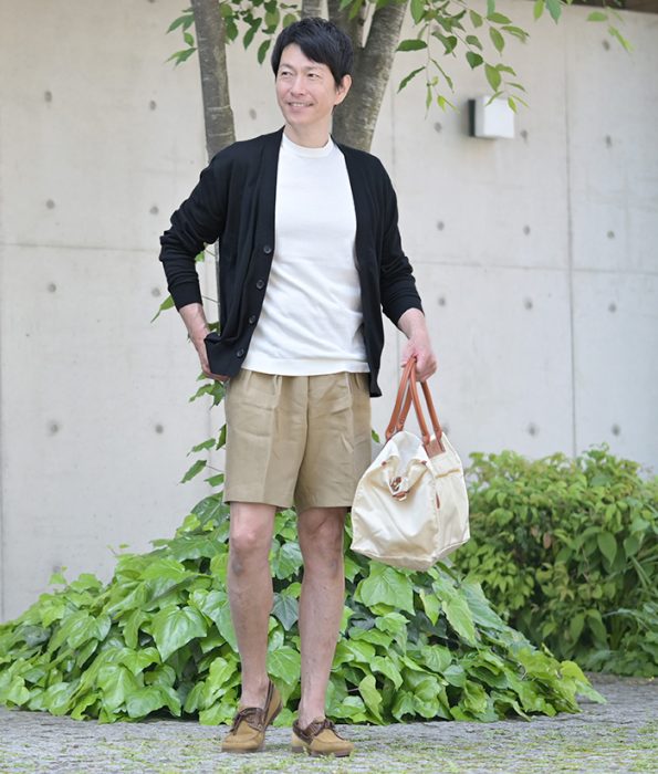 メンズ ハーフパンツコーデ