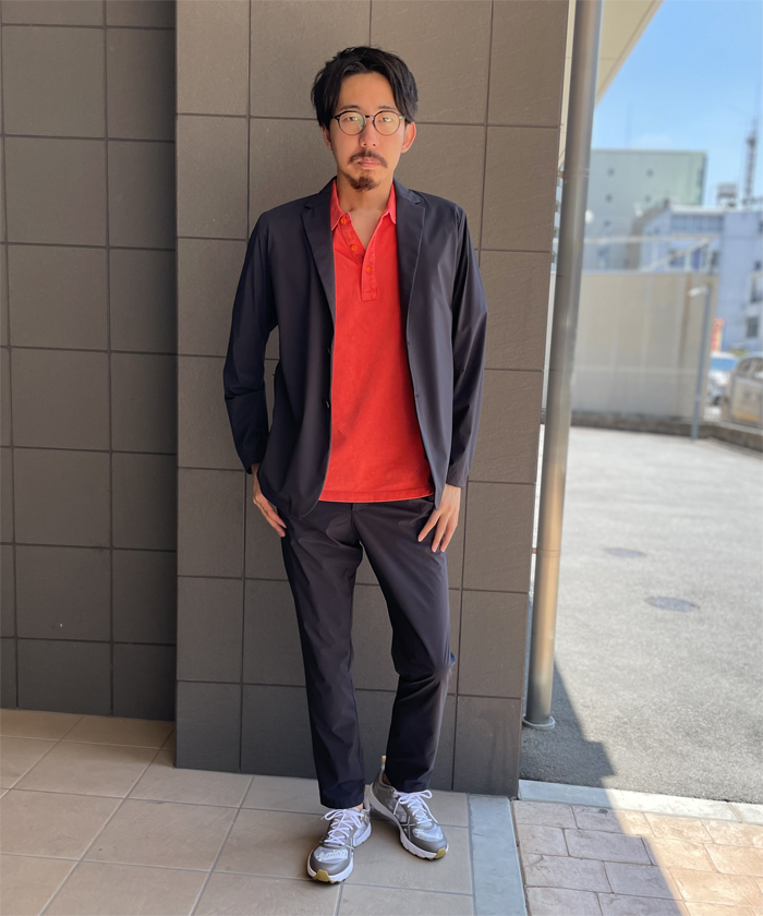 メンズポロシャツコーデ