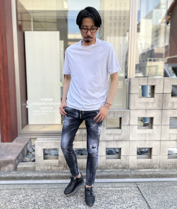 メンズ白Tコーデ