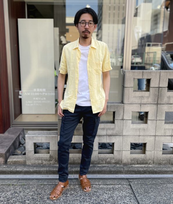 メンズ白Tコーデ