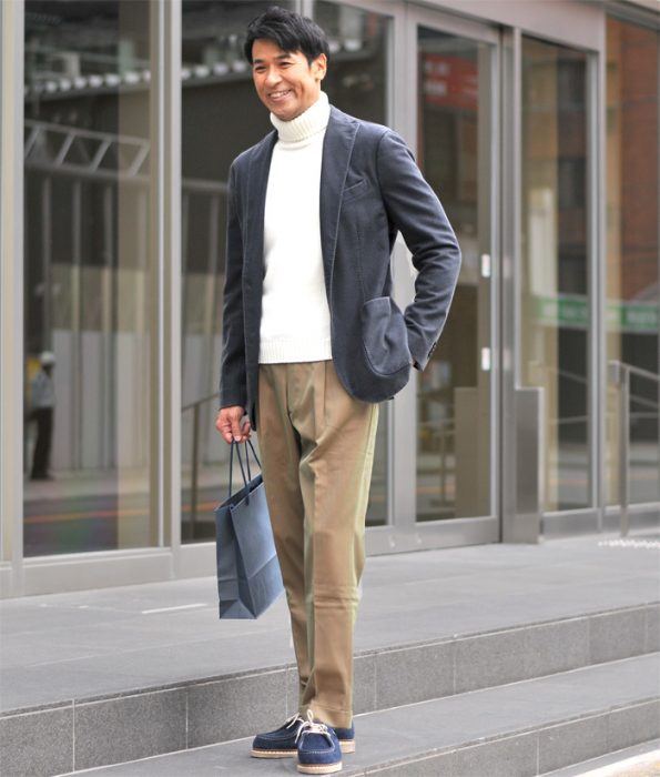 メンズニットコーデ