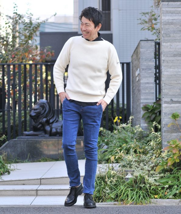 メンズニットコーデ