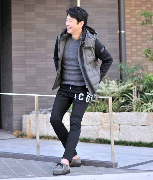 メンズニットコーデ