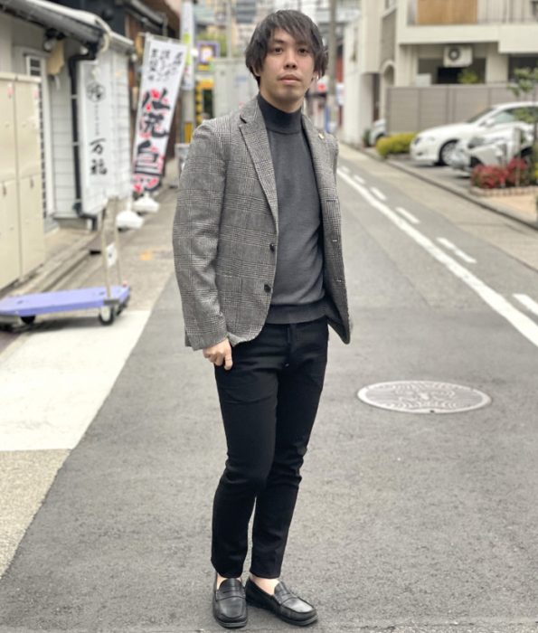 モックネックコーデ