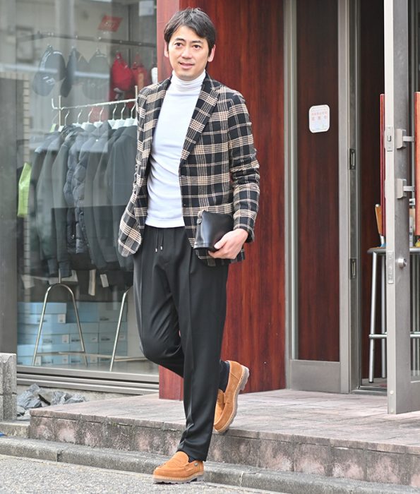 タートルネックコーデ