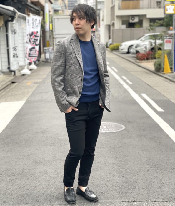 クルーネックコーデ