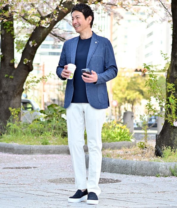 シャツジャケットコーデ