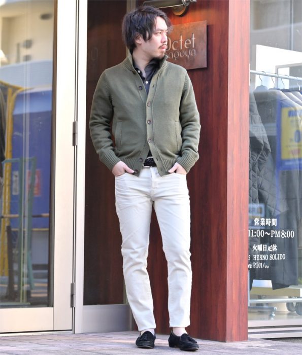 ザノーネ キョート カーキ コーデ