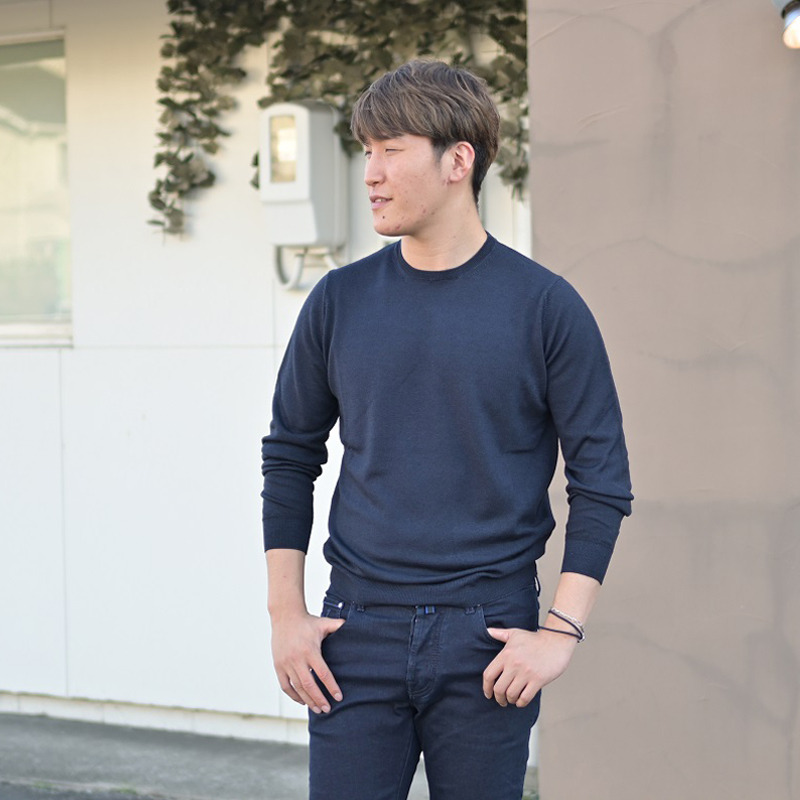 【新品未使用】FILIPPO DE LAURENTIIS ボーダーニットT FILIPPO DE LAURENTIIS（フィリッポ デ ローレンティス