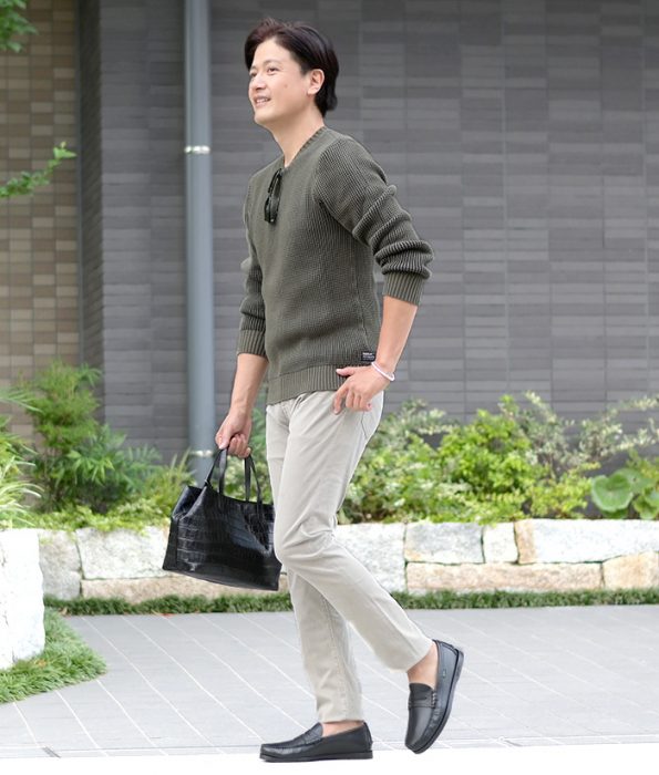 ローファーコーデ メンズ