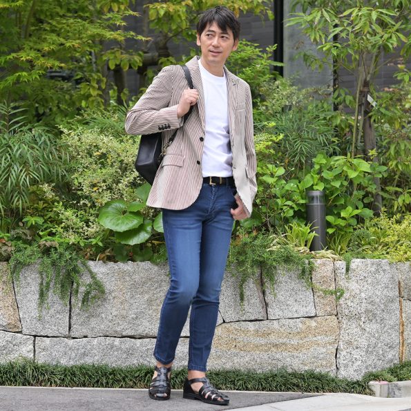 ジャケット×ジーンズ