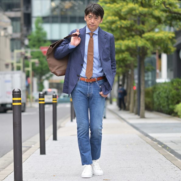 ジャケット×ジーンズ