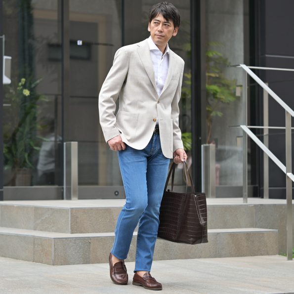 ジャケット×ジーンズ