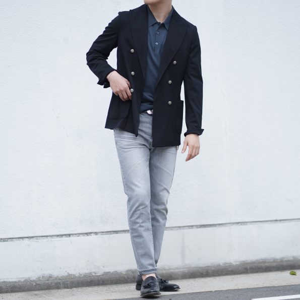ジャケット　ジーンズ