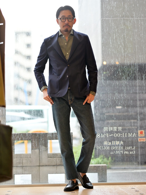 バルバ シャツジャケットコーデ