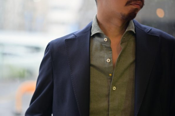 バルバ シャツジャケットコーデ