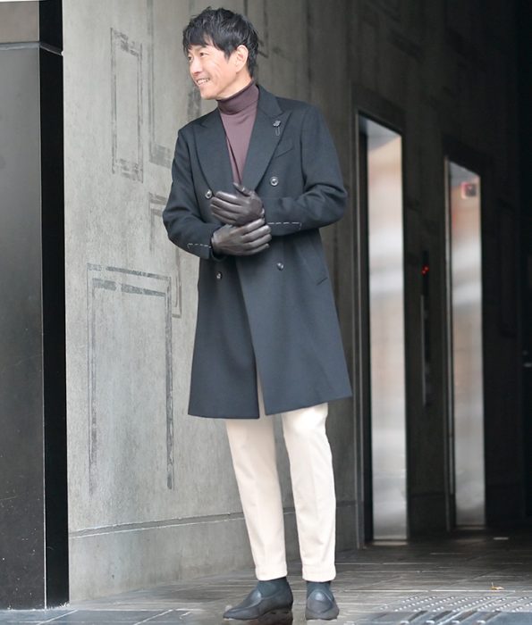 一生モノコート　冬の旅行コーデ