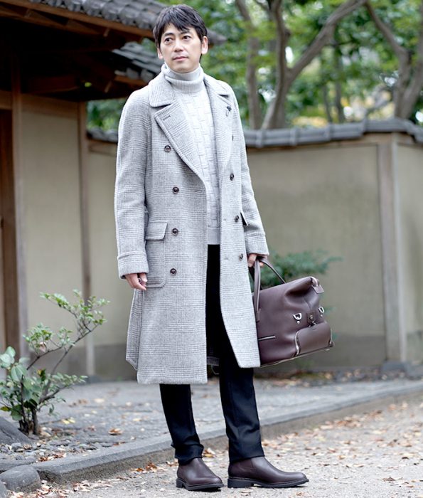 一生モノコート　冬の旅行コーデ