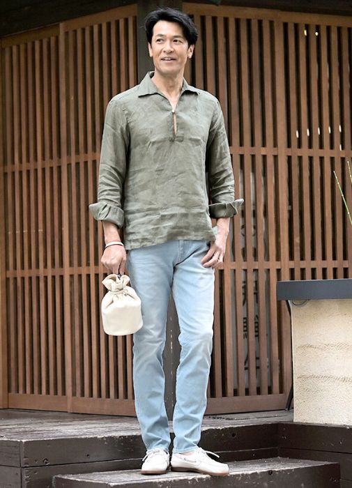 REPLAY/リプレイ ブルーウォッシュデニムを使ったコーディネート