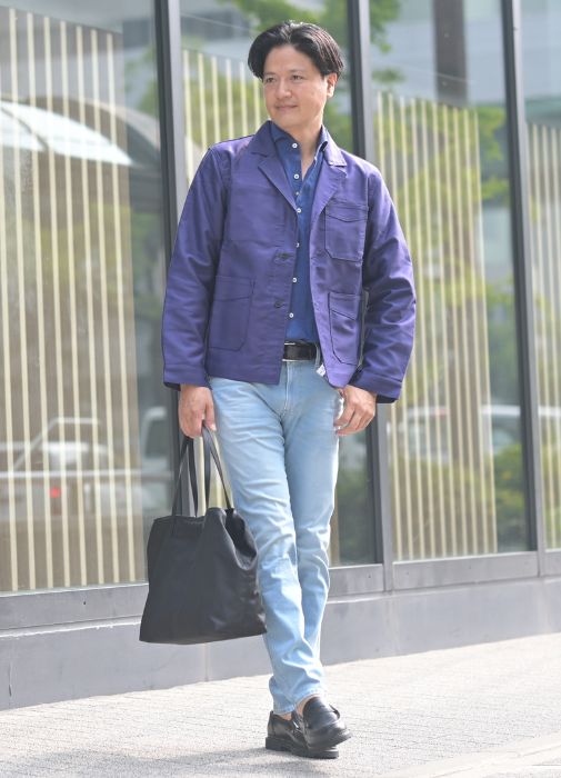 REPLAY/リプレイ ブルーウォッシュデニムを使ったコーディネート