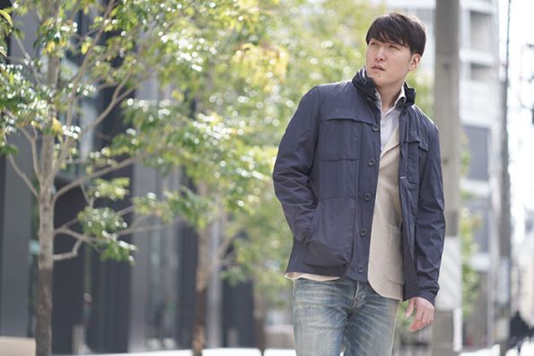 40代50代メンズ春アウター特集 ヘルノM-65型 フィールドジャケット