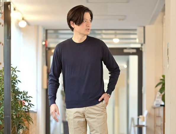 JOHN SMEDLEY/ジョンスメドレー/ニット/クルーネックニット / ROWLAND