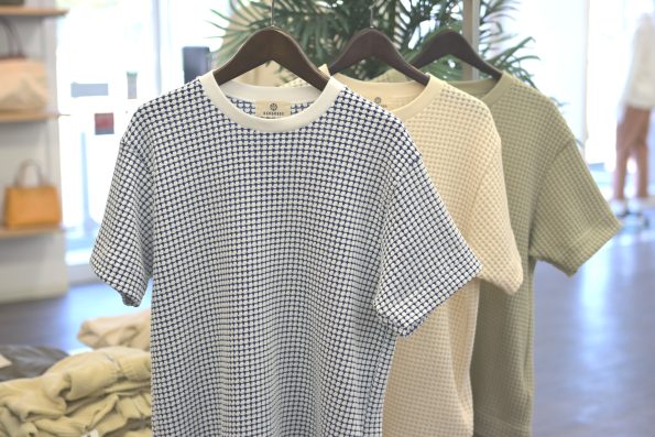 SEAGREEN/シーグリーン/半袖Tシャツ/ニットソー/ビッグワッフル/モスグリーン