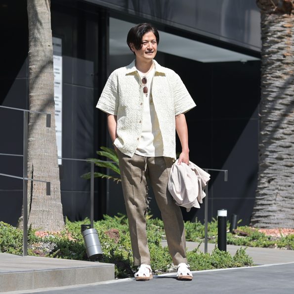 メンズ　旅行コーデ