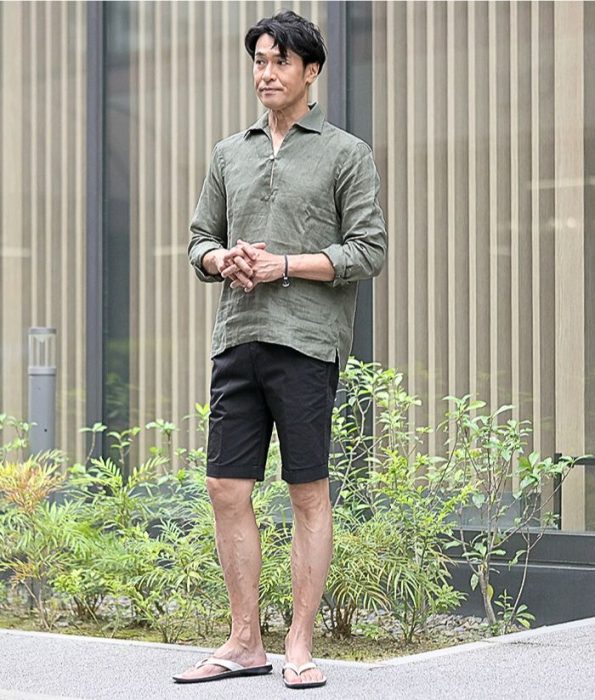 バルバ/BARUBAのカプリシャツを使ったコーデ