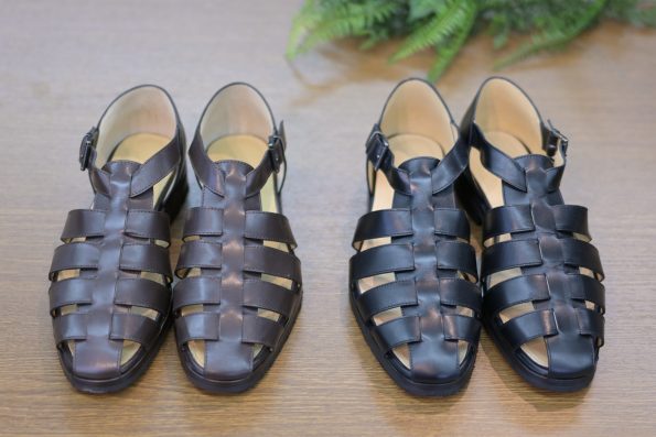 PARABOOT/パラブーツ/FERRET/フェレット/カフェブラウン/レザーサンダル/オイルドレザー/グラディエーター/編み込みレザー /グルカサンダル