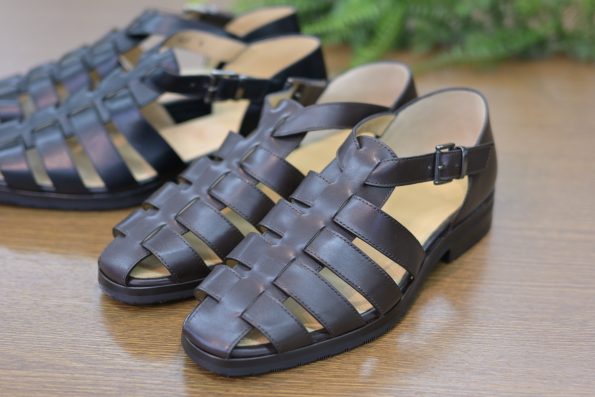PARABOOT/パラブーツ/FERRET/フェレット/カフェブラウン/レザーサンダル/オイルドレザー/グラディエーター/編み込みレザー /グルカサンダル