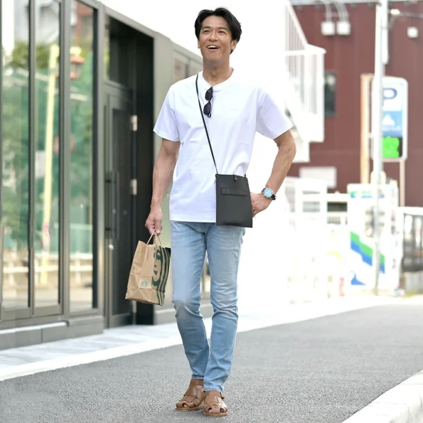 フェリージのトラベルパスケースを使用したコーディネート