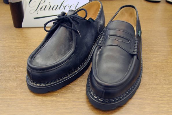 PARABOOT/パラブーツ/REIMS/ランス/モデル /ブラック/NOIRE/LISオイルドレザー製/コインローファー/スリッポン /メンズシューズ/フランス
