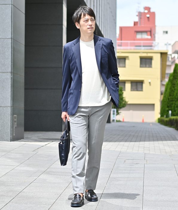 パラブーツのローファーを使ったコーディネート