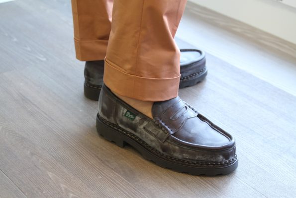 PARABOOT/パラブーツ/REIMS/ランス/モデル /マロンブラウン MARRON//LISオイルドレザー製/コインローファー/スリッポン /メンズシューズ/フランス