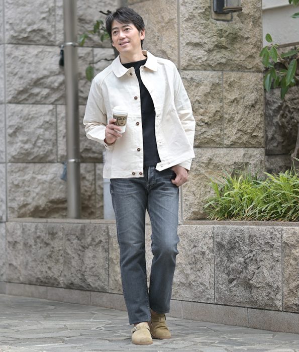 パラブーツのサンダルを使ったコーディネート