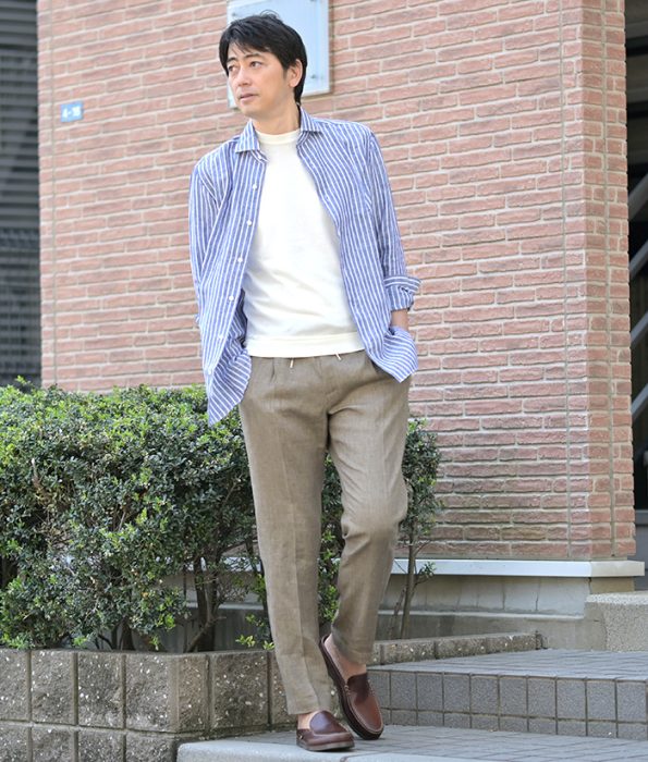 パラブーツのコーディネート