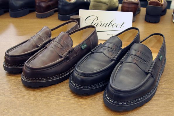 PARABOOT/パラブーツ/REIMS/ランス/モデル /ブラック/NOIRE/LISオイルドレザー製/コインローファー/スリッポン /メンズシューズ/フランス