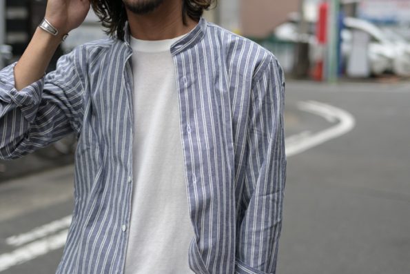 ジャンネットの最新作バンドカラーシャツ