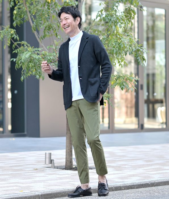 ENTRE AMIS / アントレアミのコットンパンツと相性抜群なドレスライクな大人スタイリング