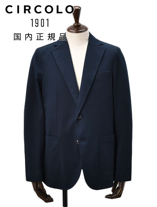 CIRCOLO 1901 / チルコロのコットンピケスラックスとセットアップになるシングルジャケット。